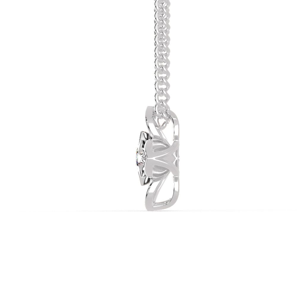 Jewelove™ Pendants Platinum Flower Pendant Solitaire for Women JL PT P 1250