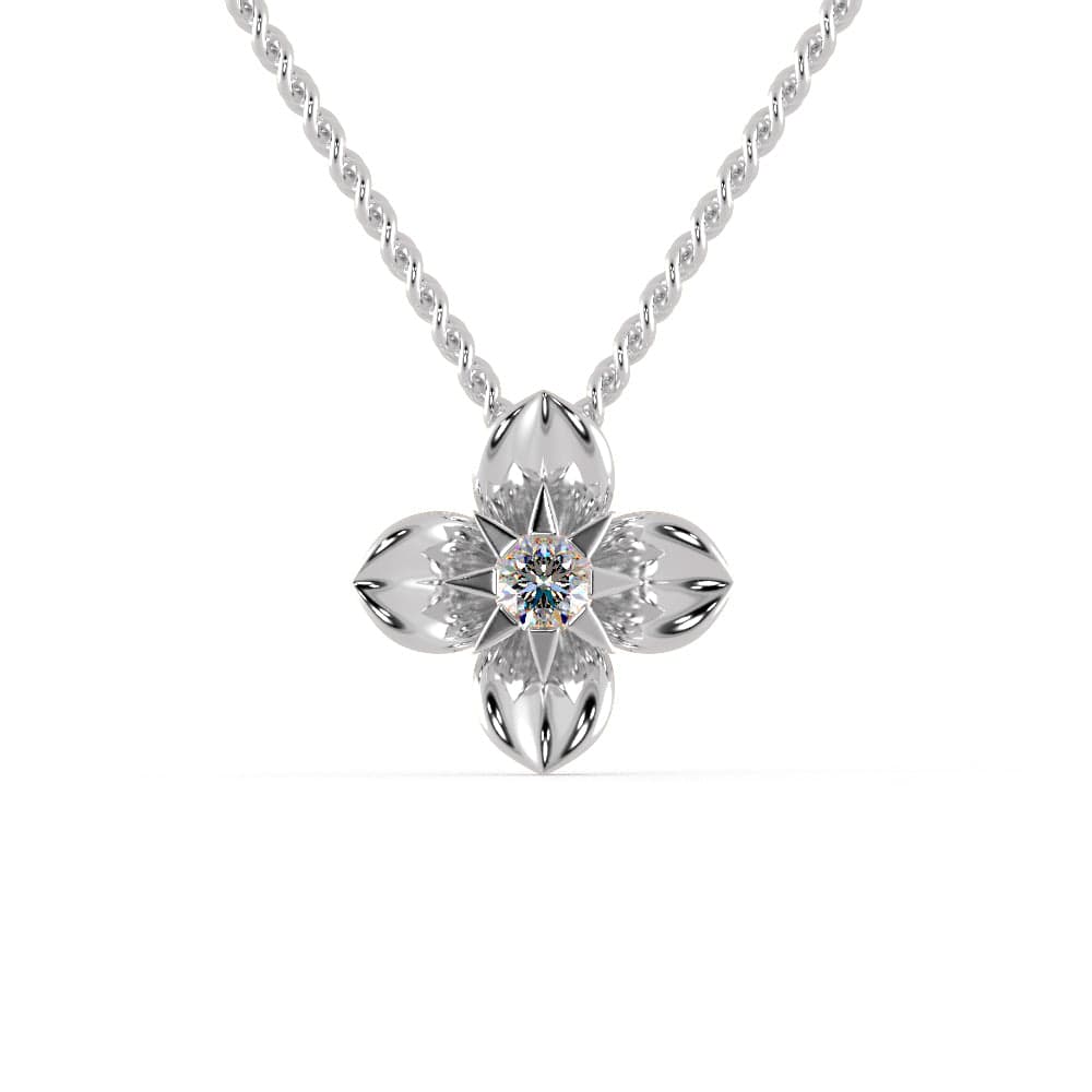 FLOWER DESIGN AMERICAN DIAMOND NECKLACE SET FOR WOMEN -SARANSW044 –  www.soosi.co.in