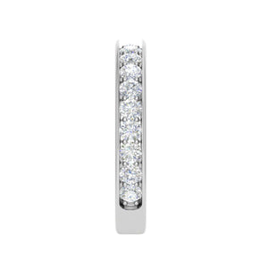 Jewelove™ Rings Platinum Half Eternity Diamond Ring for Women JL PT WB RD 102