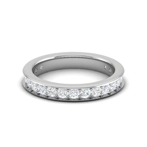 Jewelove™ Rings Women's Band only / SI IJ Platinum Half Eternity Diamond Ring for Women JL PT WB RD 102