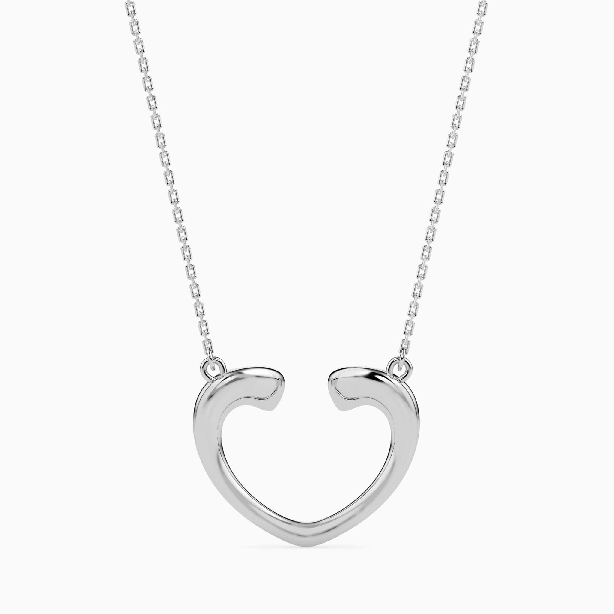 Jewelove™ Pendants Platinum Heart Ruby Pendant for Women JL PT P 18009