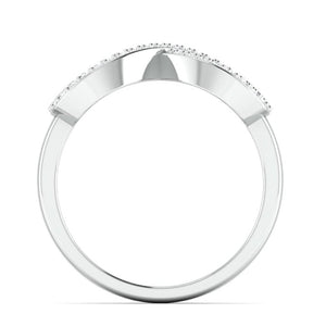 Jewelove™ Rings Platinum Infinity Ring with Diamonds for Women JL PT 968