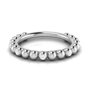 Jewelove™ Rings Platinum Infinity Ring with Diamonds for Women JL PT R-7