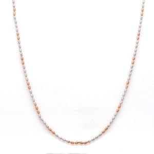 Jewelove™ Chains Platinum Japanese Chain with Rose Gold Polish JL PT CH 841