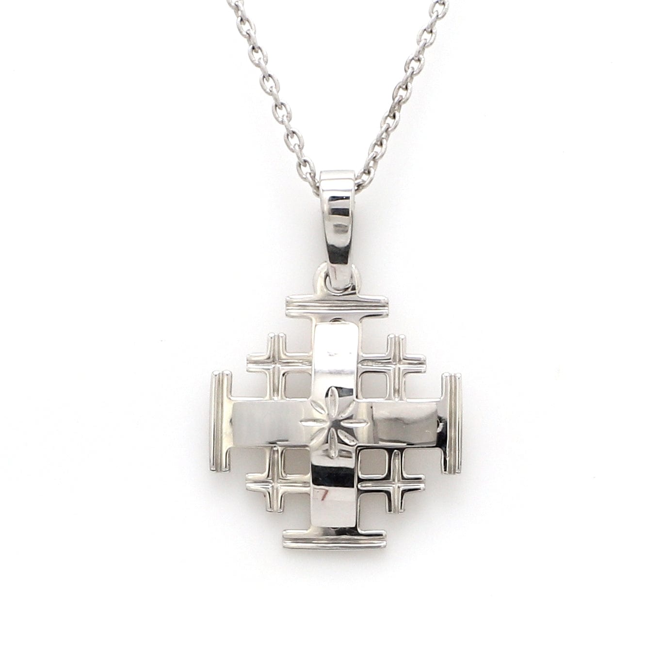 Jewelove™ Pendants Platinum Jerusalem Cross Pendant JL PT P 304