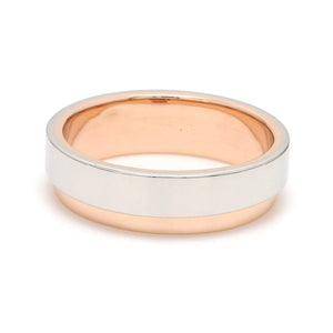 Platinum Love Bands with Rose Gold Step for Men JL PT 925 - A