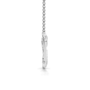 Platinum Love Pendant with Diamonds JL PT P 169 by Jewelove. One Pendant designed as the word love with a V in the form of a heart set with diamonds DOC-P8062-S