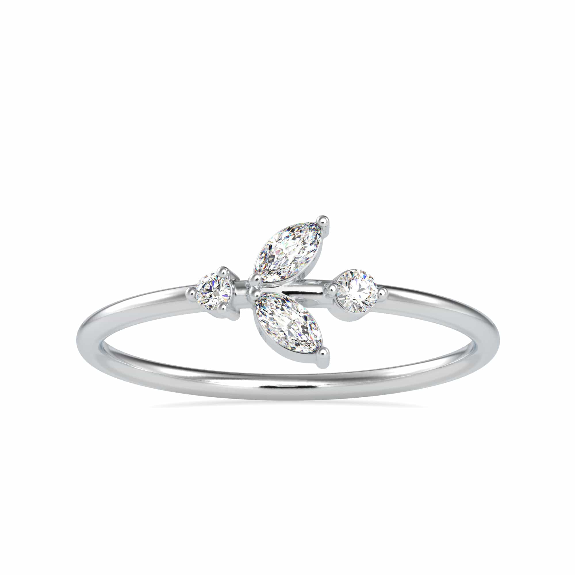 Jewelove™ Rings Platinum Marquise Diamond Engagement Ring JL PT 0608