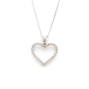 Jewelove™ Pendants Platinum Milgrain Heart Pendant for Women JL PT P 18020