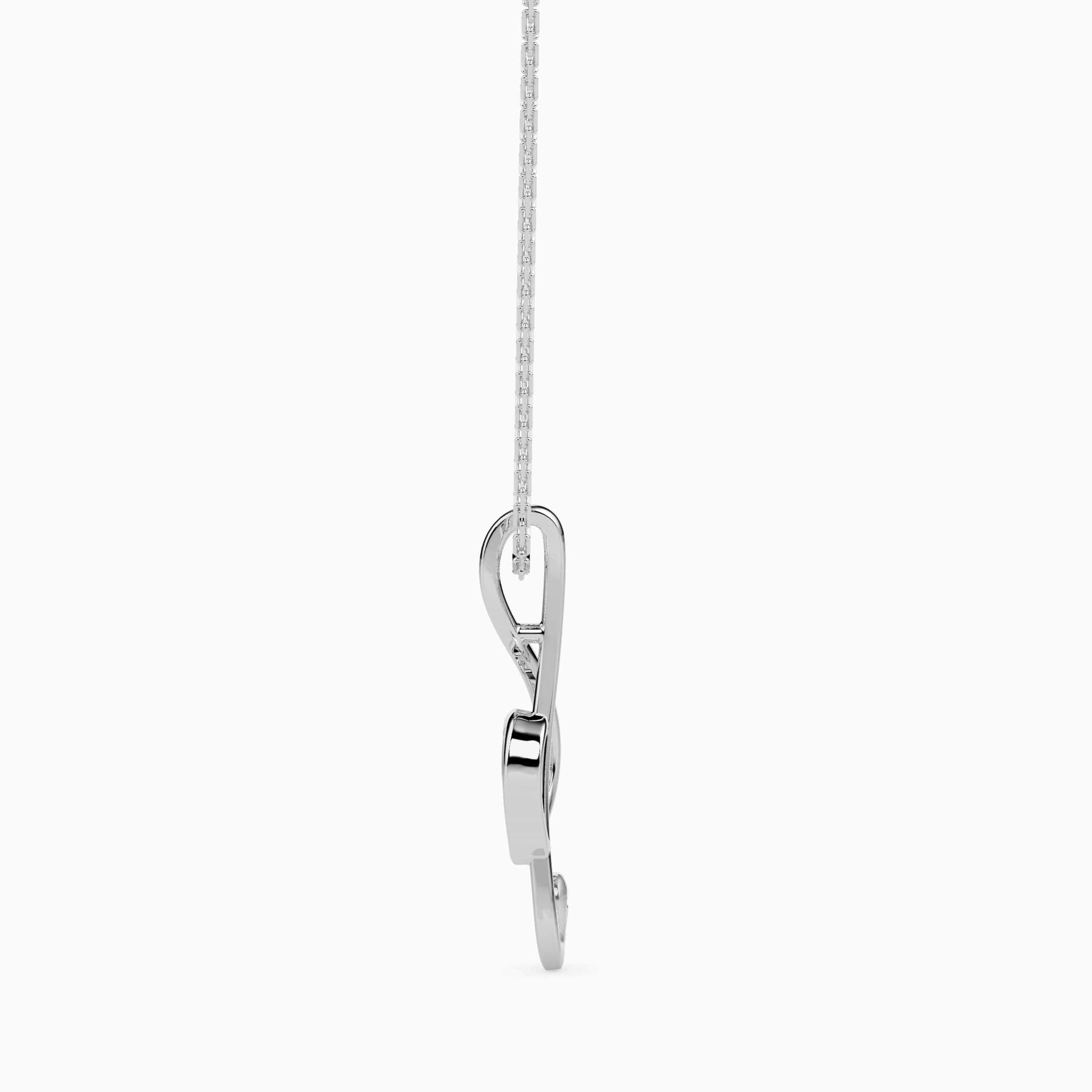 Jewelove™ Pendants Platinum Musical Note & Pendant for Women JL PT P 18019