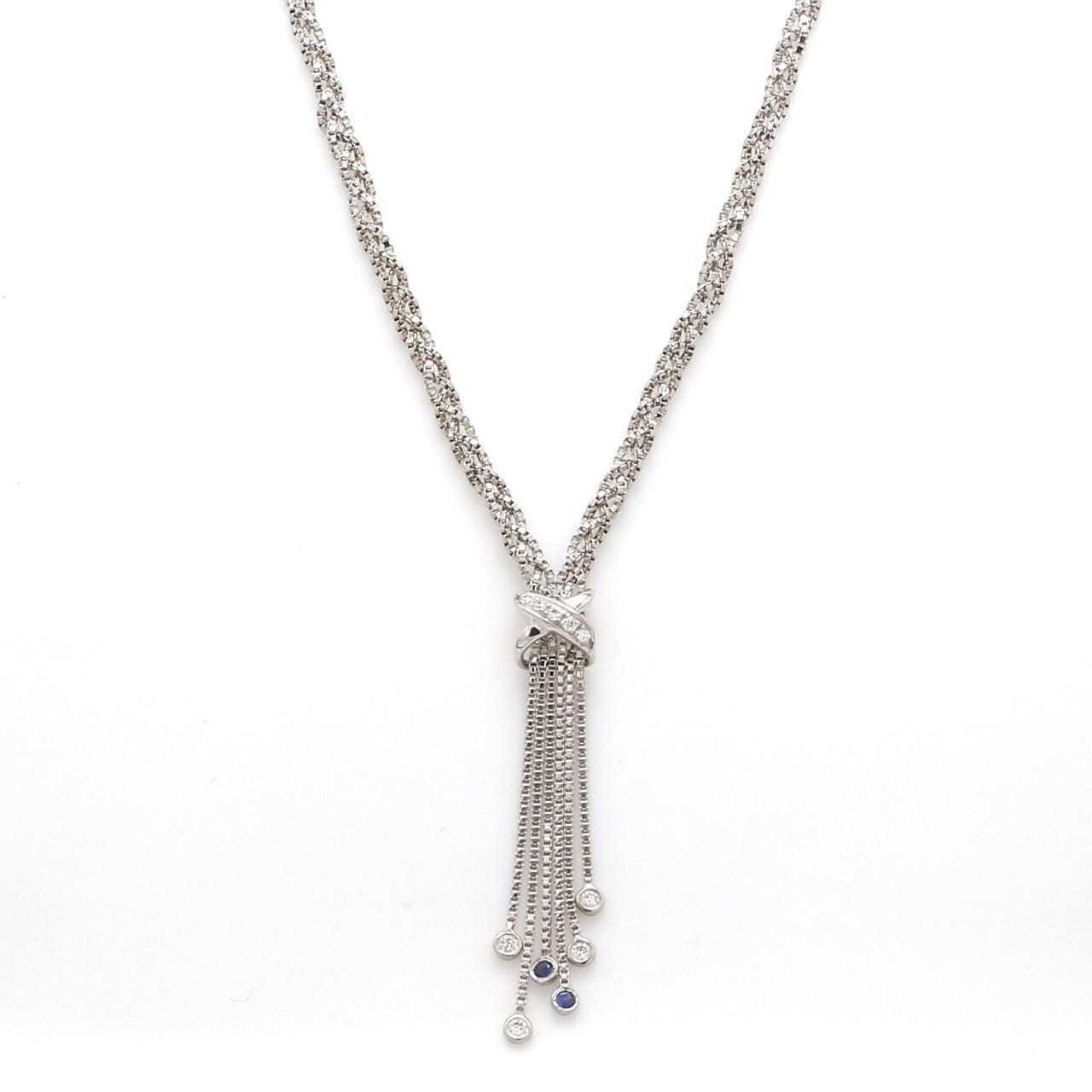 Jewelove™ Chains Platinum Necklace with Diamonds for Women JL PT N 182