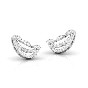 Jewelove™ Earrings Platinum New Fashionable Diamond Earrings for Women JL PT E OLS 45