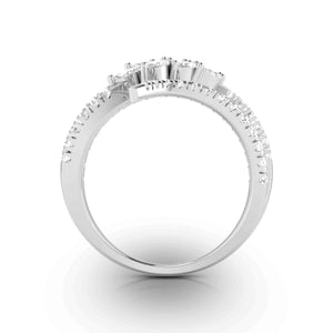 Jewelove™ Rings VS GH / Women's Band only Platinum Pear Marquise Ring with Diamonds by Jewelove JL PT DM 0030