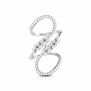 Jewelove™ Rings VS GH / Women's Band only Platinum Pear Marquise Ring with Diamonds for Women JL PT DM 0034