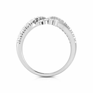 Jewelove™ Rings VS GH / Women's Band only Platinum Pear Marquise Ring with Diamonds for Women  JL PT DM 0043