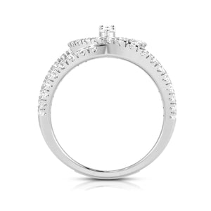 Jewelove™ Rings VS GH / Women's Band only Platinum Pear Marquise Ring with Diamonds for Women JL PT DM 0056