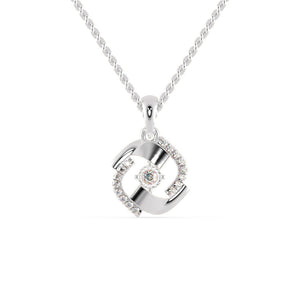 Jewelove™ Pendants SI IJ Platinum Pendant with Diamonds for Women JL PT P 1243