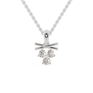 Jewelove™ Pendants SI IJ Platinum Pendant with Diamonds for Women JL PT P 1244