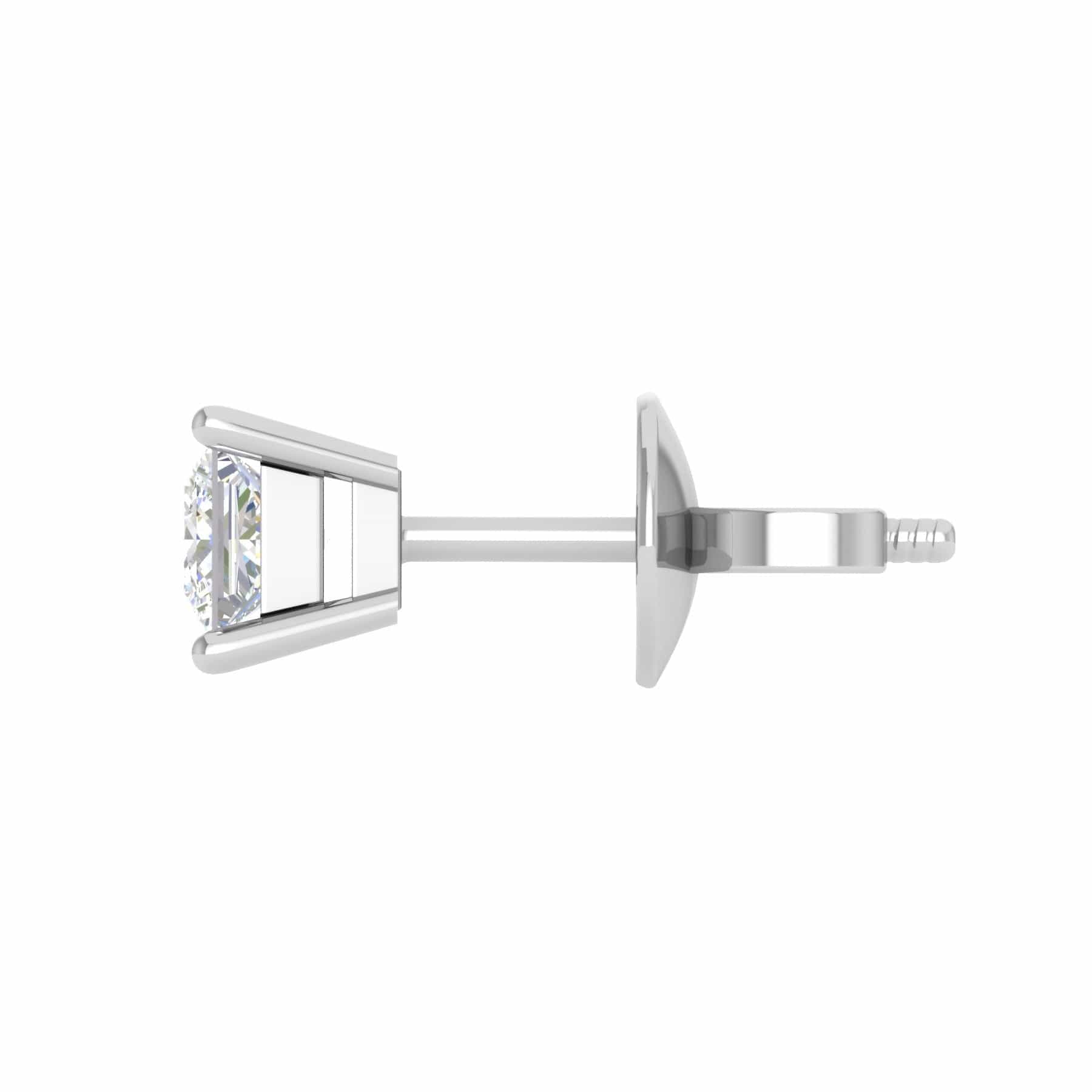 Lab-Crafted Diamond Emerald-Cut 1-1/2ctw. Stud Earrings