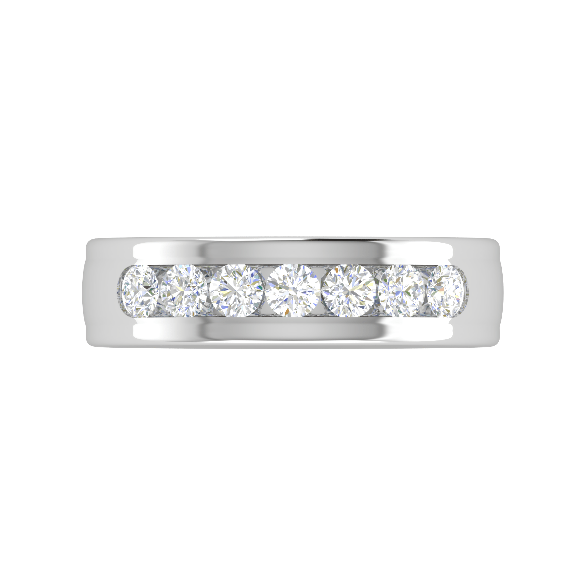 Jewelove™ Rings Platinum Ring with 7 Diamonds for Women JL PT MB RD 121