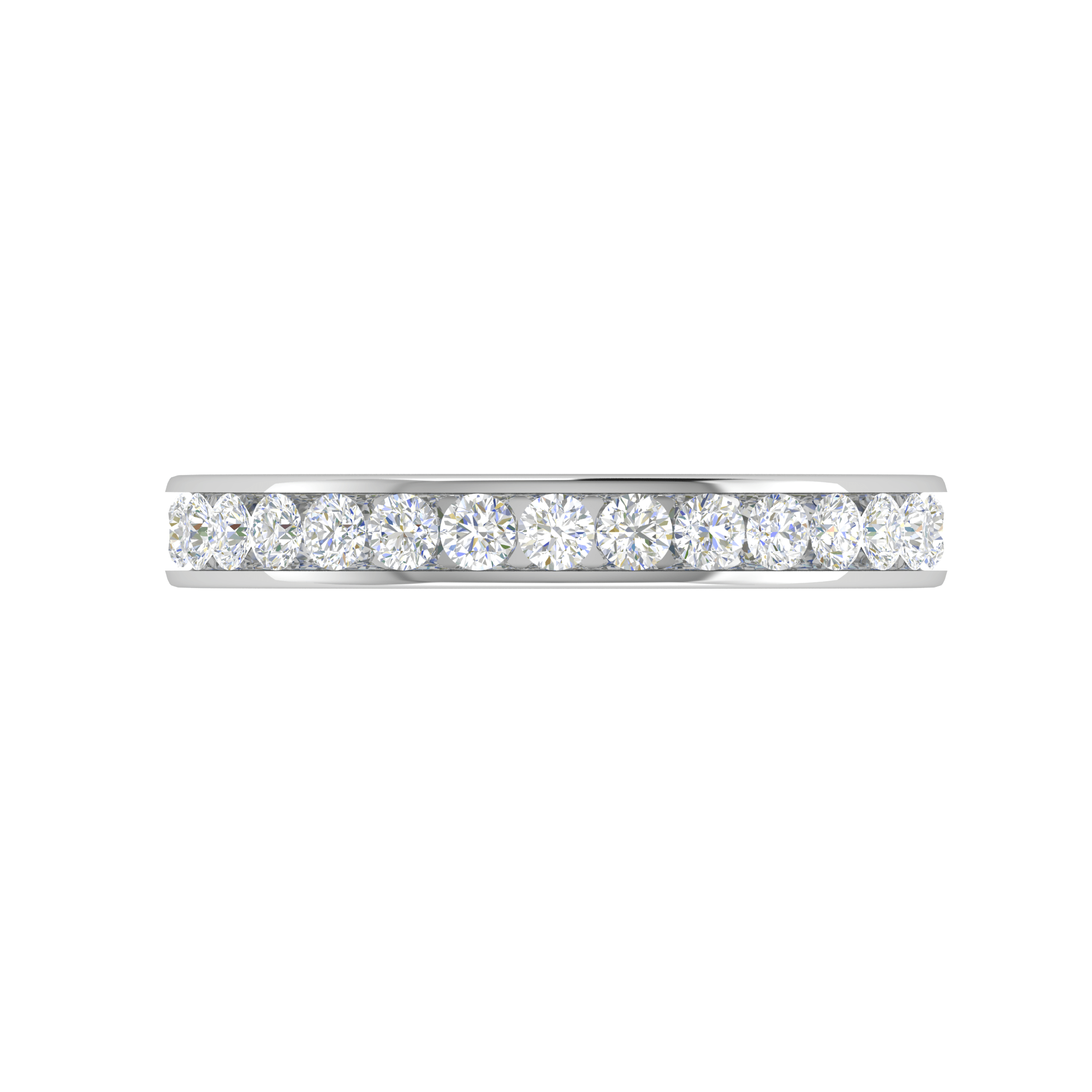 Jewelove™ Rings Platinum Ring With Diamonds for Women JL PT ET RD 104