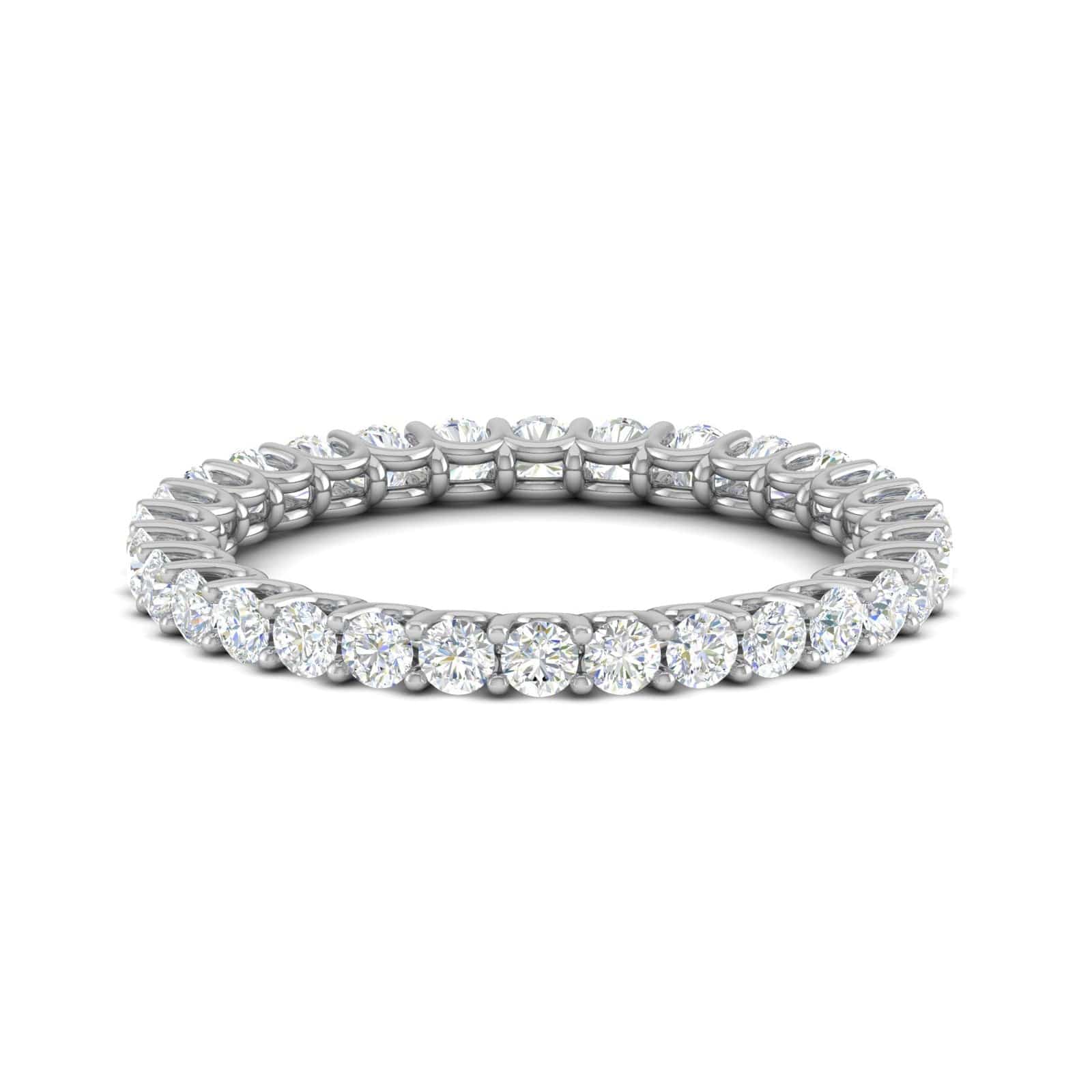 Jewelove™ Rings Platinum Ring With Diamonds for Women JL PT ET RD 107