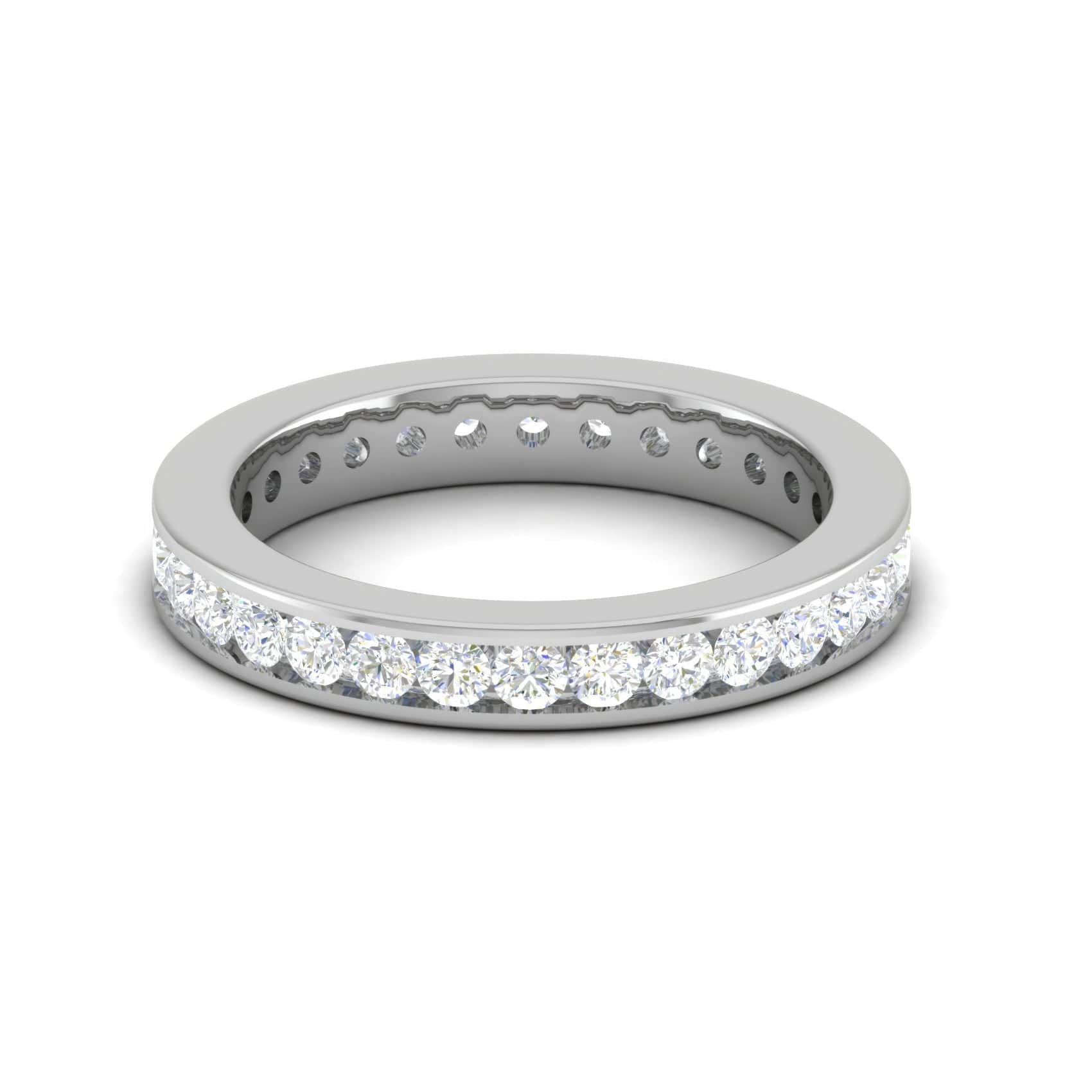 Jewelove™ Rings Platinum Ring With Diamonds for Women JL PT ET RD 112