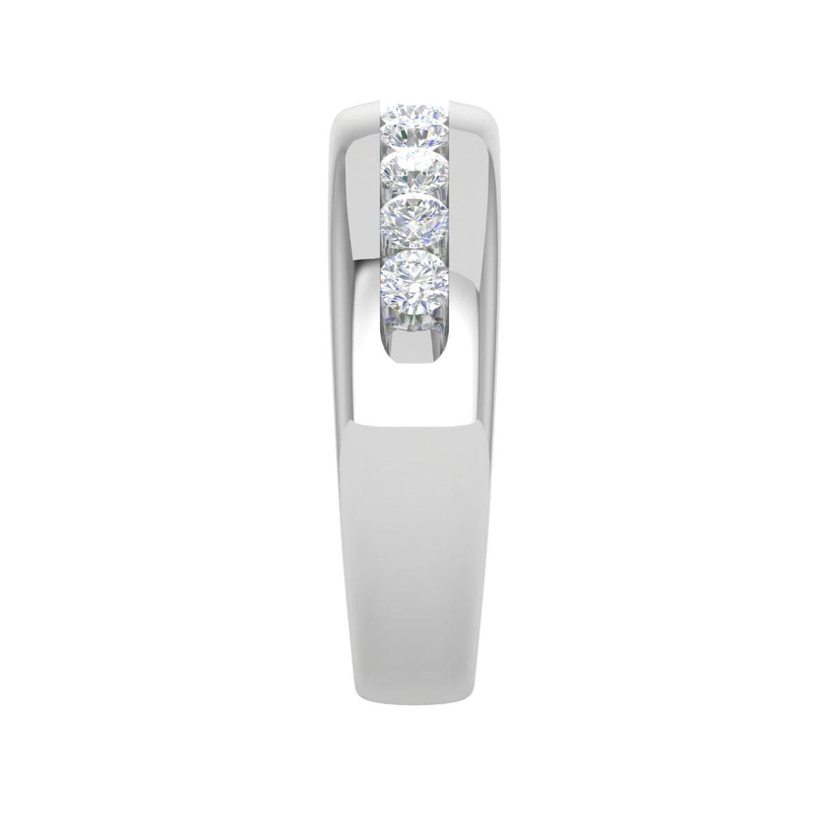 Jewelove™ Rings Platinum Ring with Diamonds for Women JL PT MB RD 100