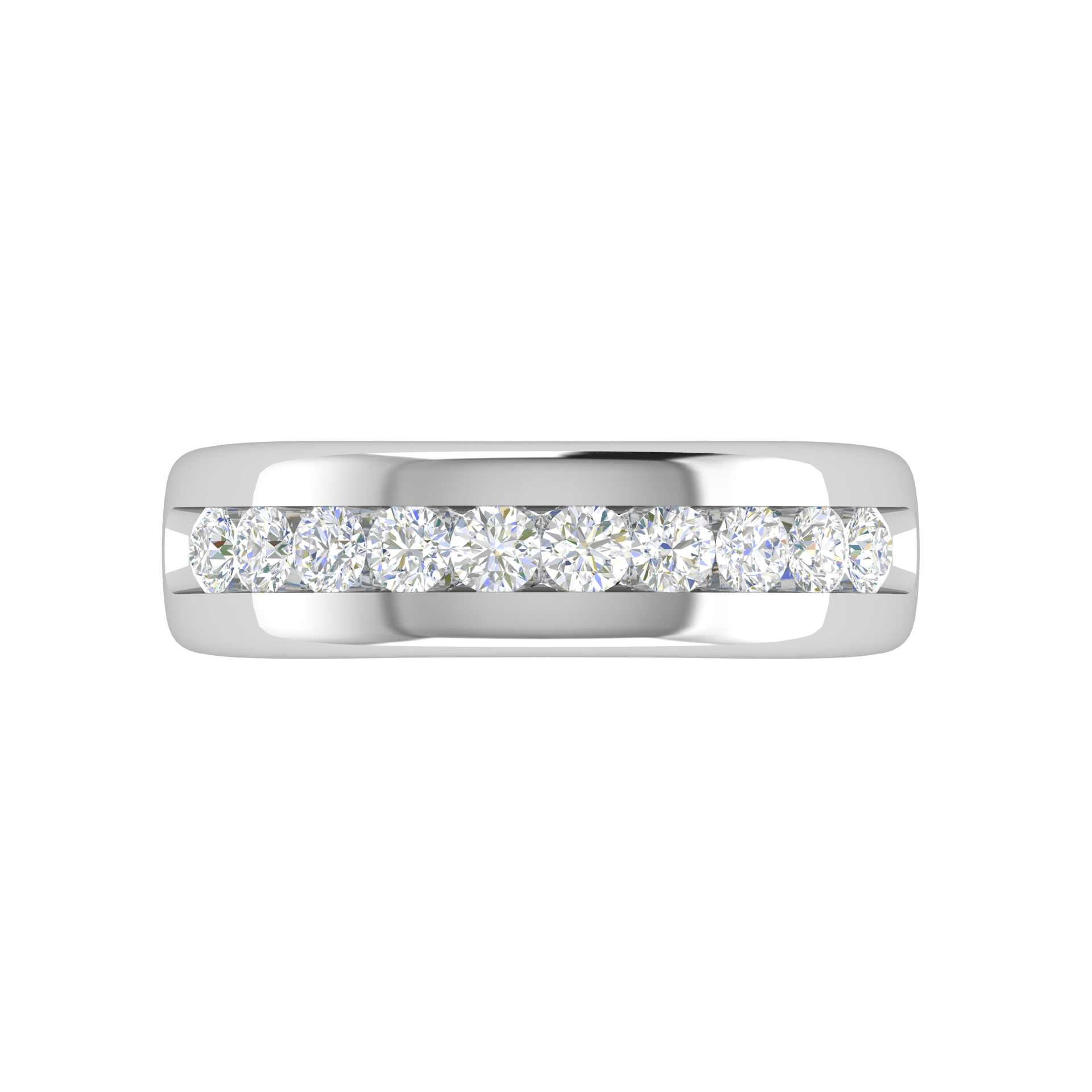 Jewelove™ Rings Platinum Ring with Diamonds for Women JL PT MB RD 100