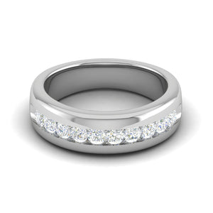 Jewelove™ Rings Platinum Ring with Diamonds for Women JL PT MB RD 100