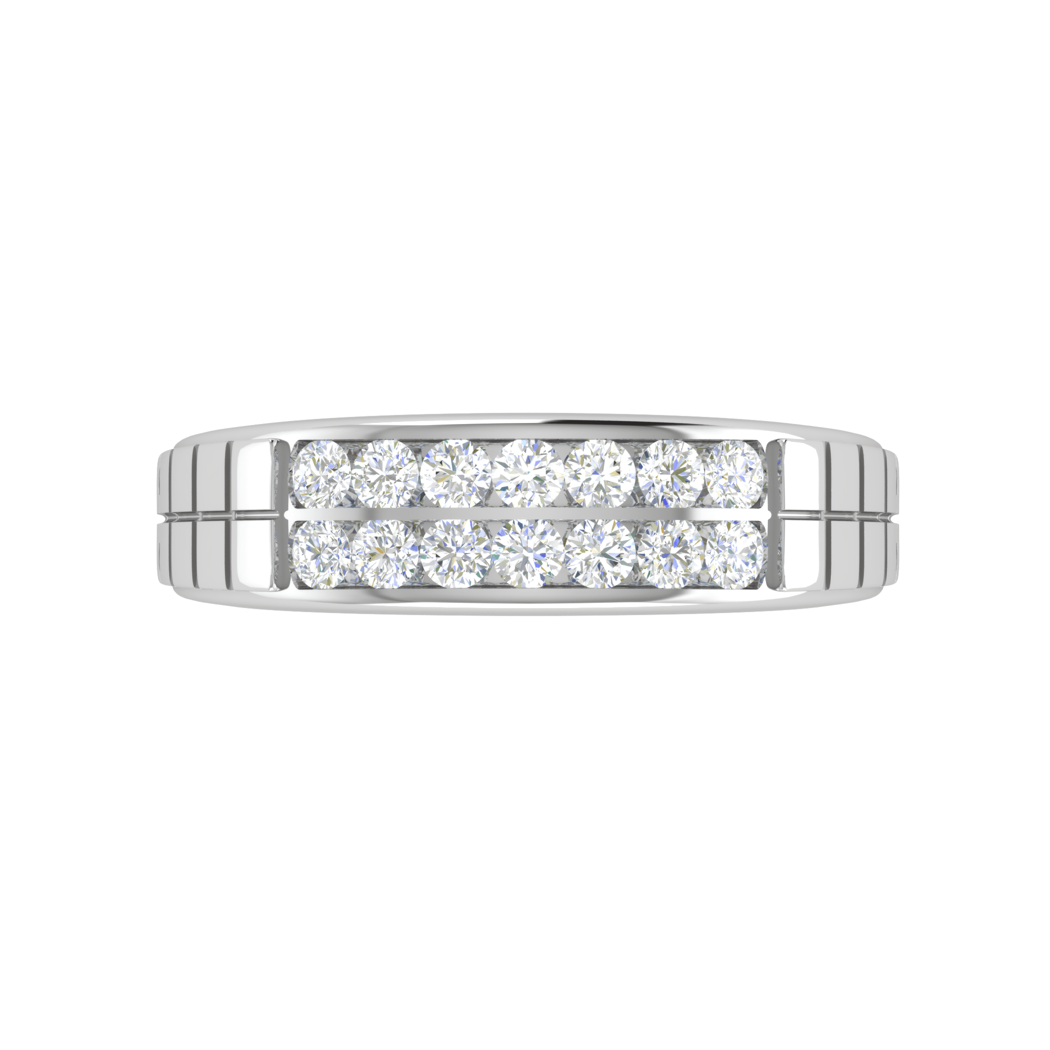 Jewelove™ Rings Platinum Ring with Diamonds for Women JL PT MB RD 101