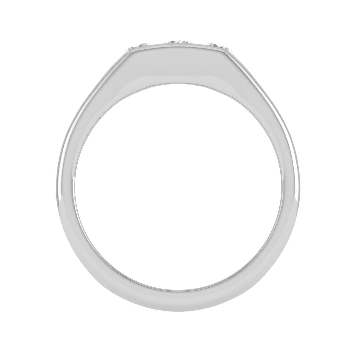 Jewelove™ Rings Platinum Ring with Diamonds for Women JL PT MB RD 106