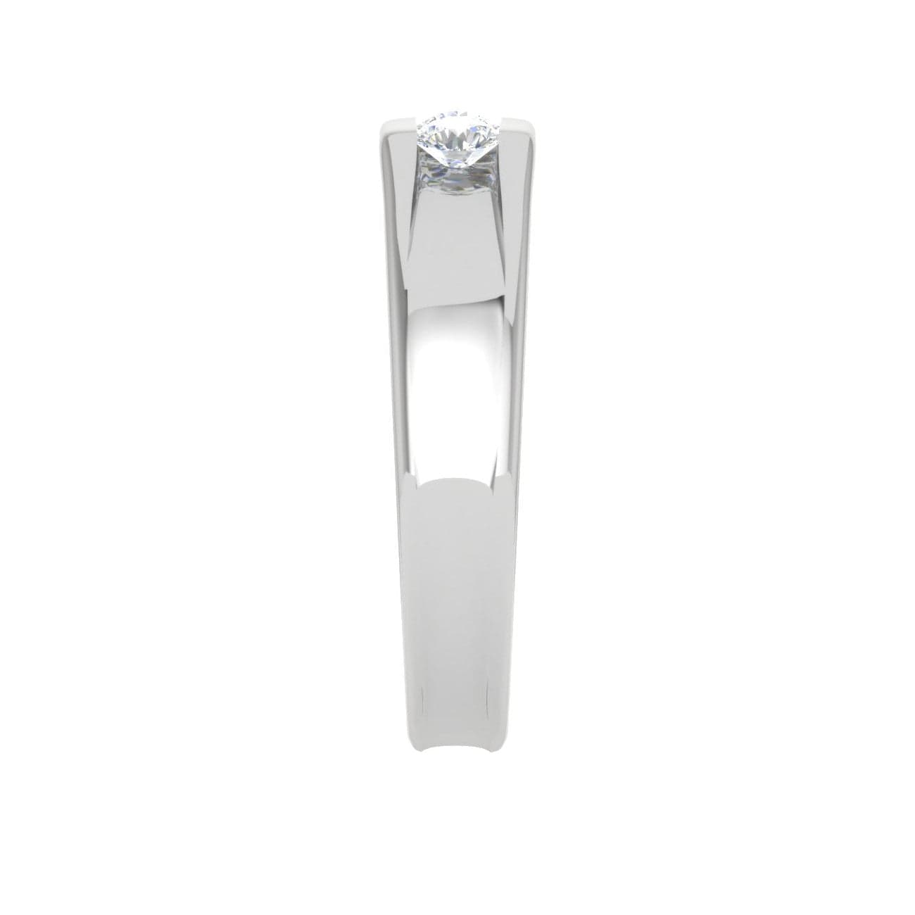 Jewelove™ Rings Platinum Ring with Diamonds for Women JL PT MB RD 106