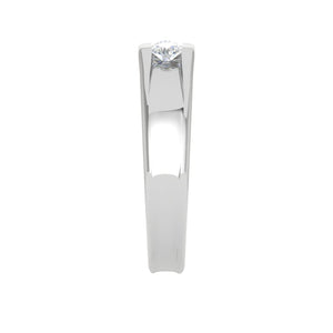 Jewelove™ Rings Platinum Ring with Diamonds for Women JL PT MB RD 106