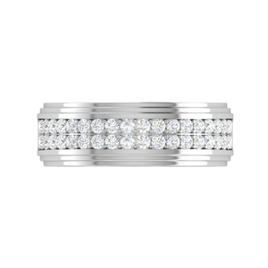 Jewelove™ Rings Platinum Ring with Diamonds for Women JL PT MB RD 109