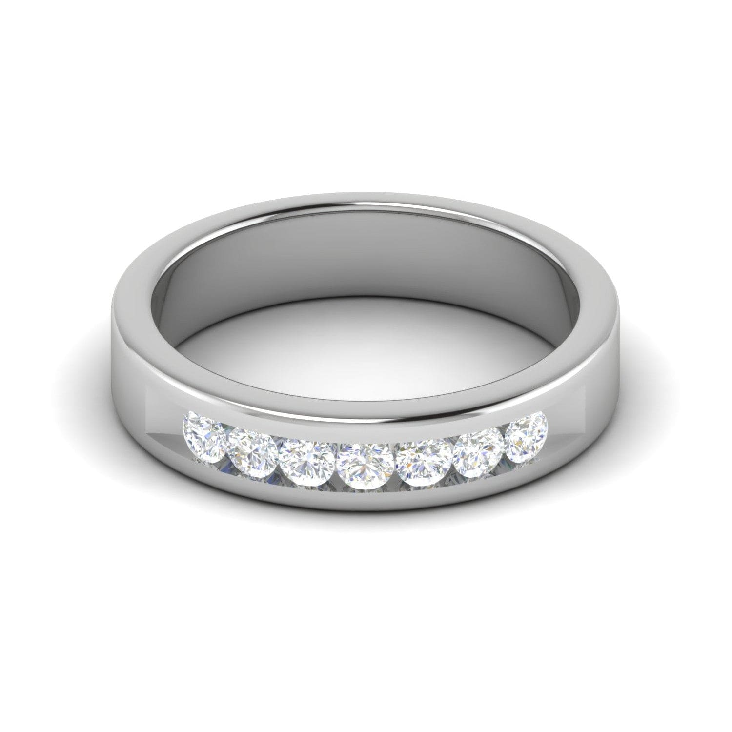 Jewelove™ Rings Platinum Ring with Diamonds for Women JL PT MB RD 110