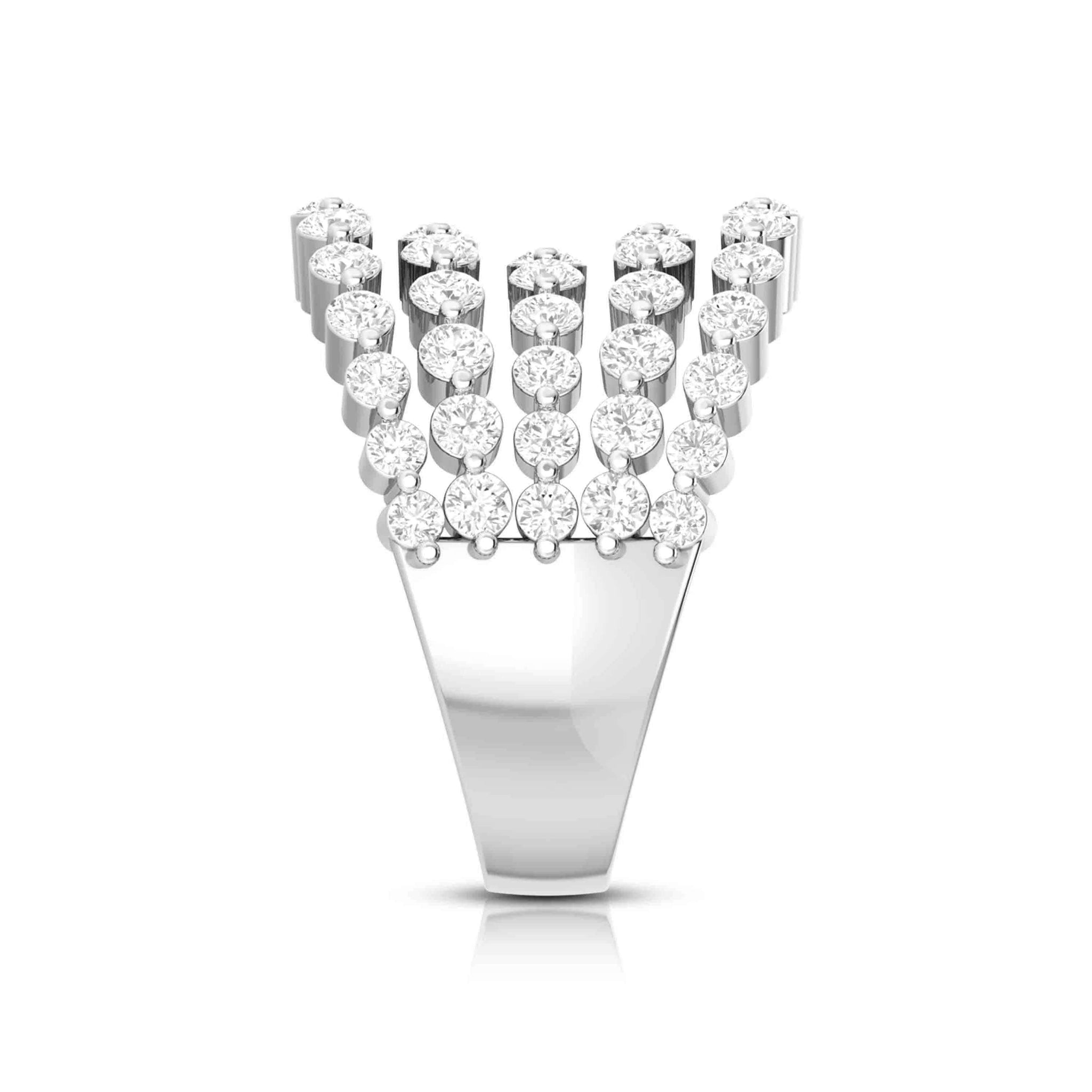 Jewelove™ Rings Platinum Ring with Diamonds for Women JL PT R-5