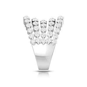 Jewelove™ Rings Platinum Ring with Diamonds for Women JL PT R-5