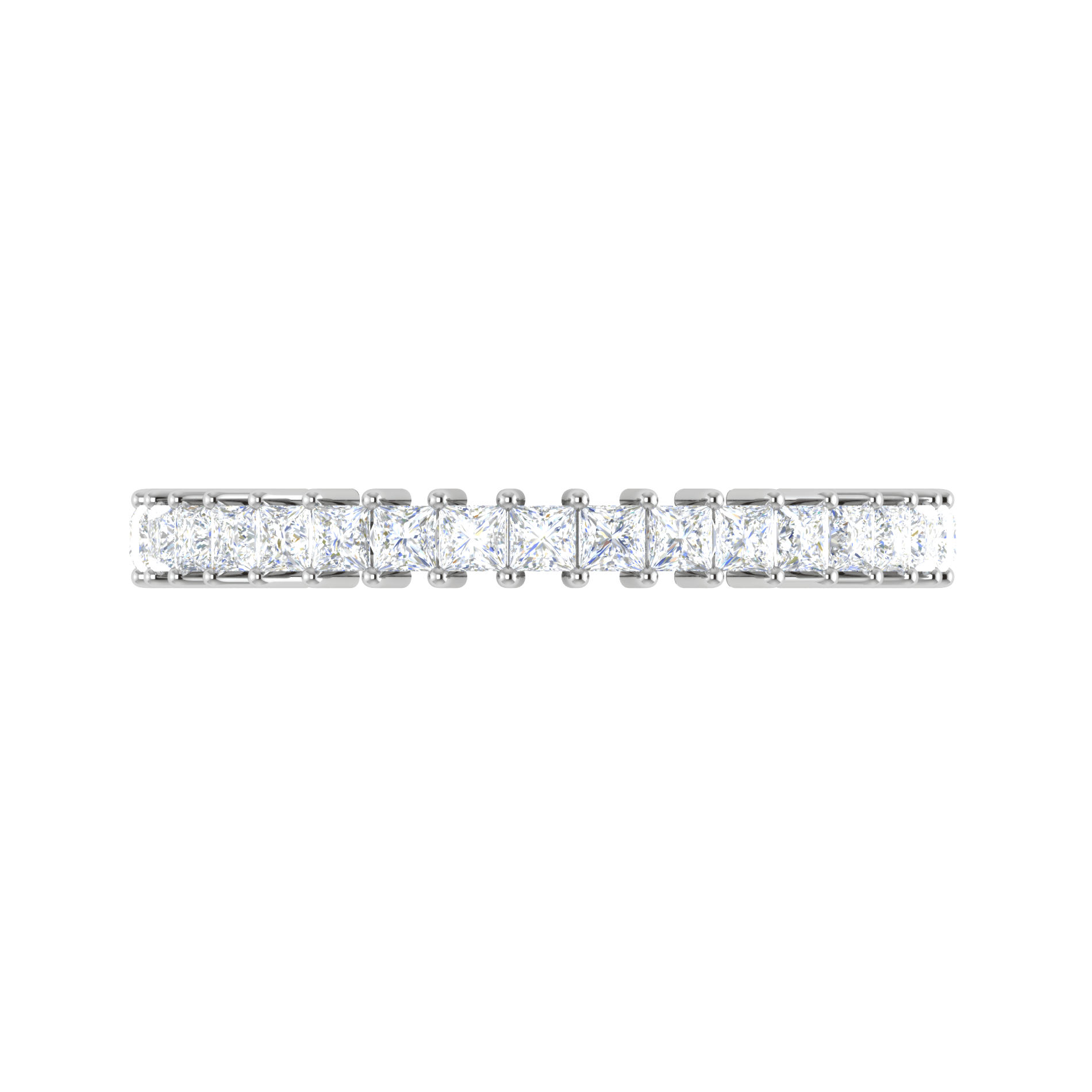 Jewelove™ Rings Platinum Ring With Princess Cut Diamonds for Women JL PT ET PR 102