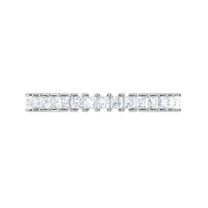 Jewelove™ Rings Platinum Ring With Princess Cut Diamonds for Women JL PT ET PR 102