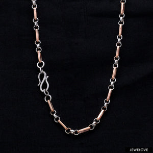 Jewelove™ Chains Platinum + Rose Gold Chain for Men JL PT CH 1029