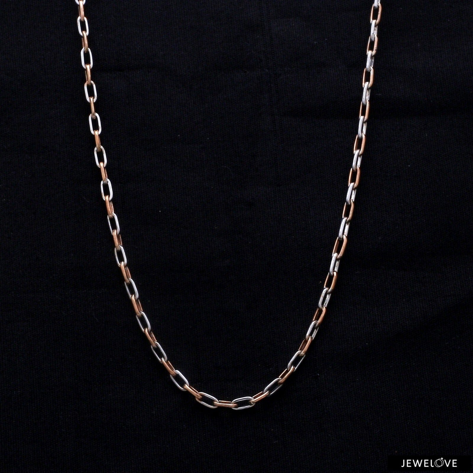 Jewelove™ Chains Platinum + Rose Gold Chain for Men JL PT CH 1041