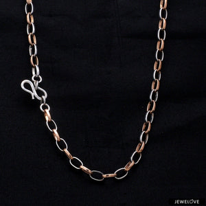 Jewelove™ Chains Platinum + Rose Gold Chain for Men JL PT CH 1042