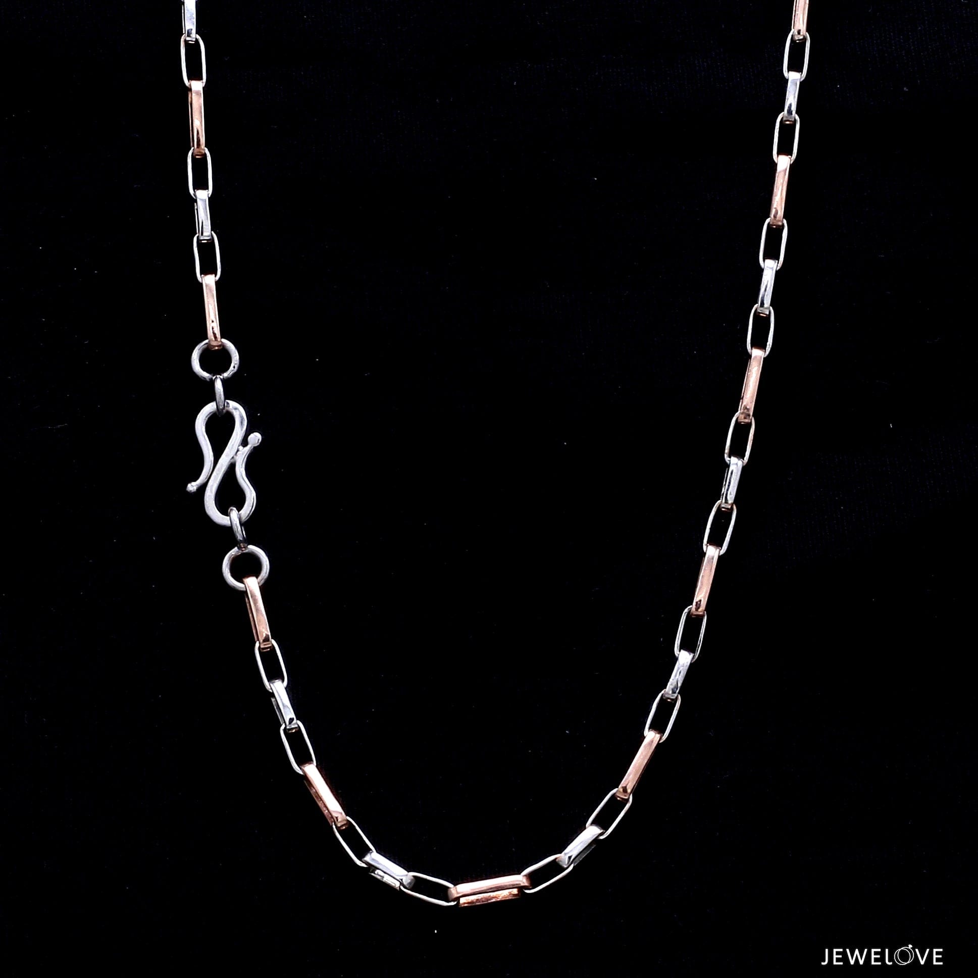 Jewelove™ Chains Platinum + Rose Gold Chain for Men JL PT CH 1044