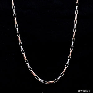 Jewelove™ Chains Platinum + Rose Gold Chain for Men JL PT CH 1044