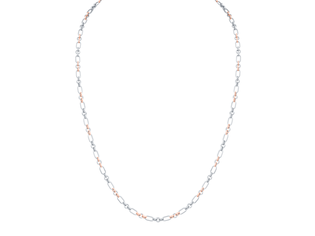 Jewelove™ Chains Platinum Rose Gold Fusion Chain for Men JL PT CH 0384