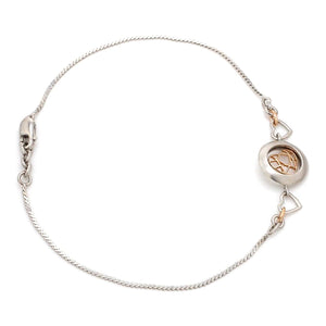 Jewelove™ Bangles & Bracelets Platinum Rose Gold Heart Bracelet for Women JL PTB 745