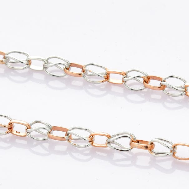 Jewelove™ Chains Platinum Rose Gold Linked Chain JL PT CH 900