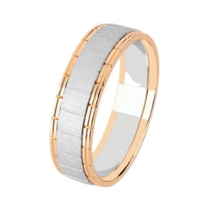 Jewelove™ Rings Men's Band only Platinum Rose Gold Ring for Men JL PT 1116