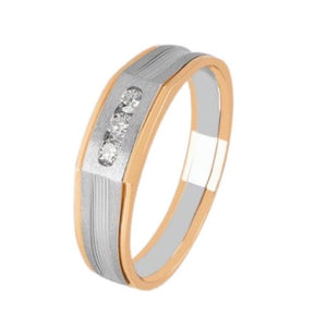 Jewelove™ Rings Platinum Rose Gold with Diamonds Ring for Men JL PT 1093